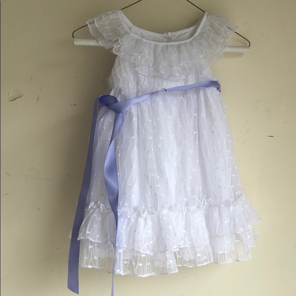 Laura Ashley fancy white dress 18 month